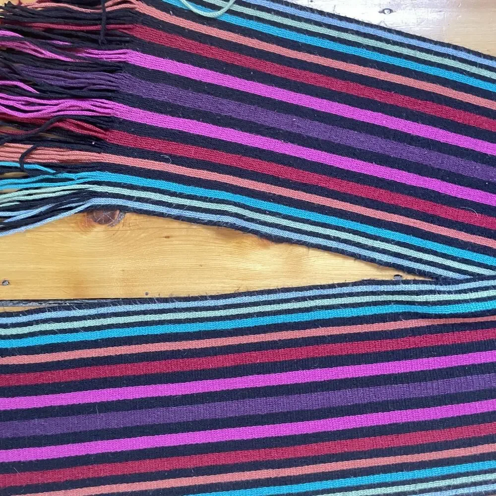 Y2K Rainbow Stripe Scarf Long 6ft Lizzie McGuire Indie Sleaze 2000s Retro‎ Vibes